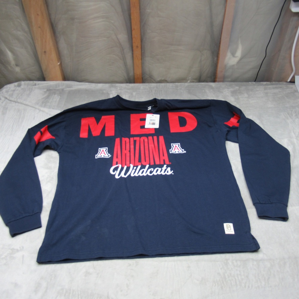 Arizona Wildcats Shirts‎ Men XL? Pressbox Blue Game Day Crew Long Sleeve $50 NWD